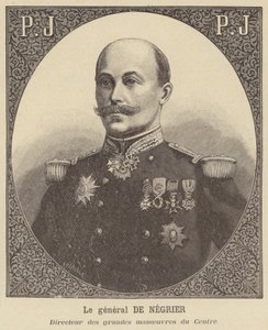 General de Negrier, director de las grandes maniobras del ejército francés en el Centro de French School
